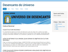Tablet Screenshot of desencantodouniverso.com.br